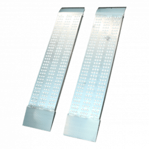 set oprijplaten recht aluminium 2000 x 315 opleglip ( L standaard )