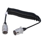 spiraalkabel 7-polig 3,5m, aluminium stekkers