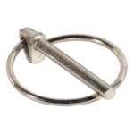 borgpen met ronde clip verzinkt Ø6mm 45mm