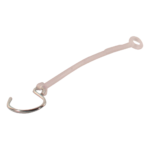 veiligheidsnoer 247mm PVC, transparant met S-haak