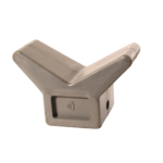 boegsteun rubber 120° grijs