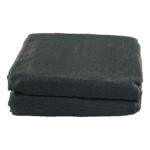 gaaskleed 5000x2500 PE, 180 gr/m2 gitzwart RAL 9005