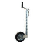 steunwiel geribd Ø48mm 205x60mm stalen velg