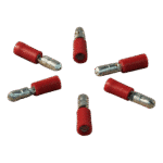 rondsteker voor draad 0,5 - 1,5mm2 , Ø4 , rood