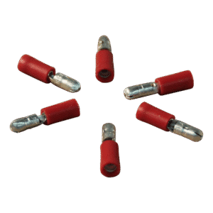 rondsteker voor draad 0,5 - 1,5mm2 , Ø4 , rood