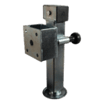 steunpoot wegklapbaar SF60-D85-met zeskant SW19 en adapter ⧄60mm 1300kg verzinkt 240mm 415mm