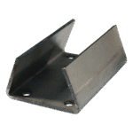 montageplaat steunpoot / -wiel opschroefbaar ⧄70mm blank