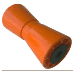 kielrol PVC oranje RAL2008 Ø90mm 194mm Ø17mm