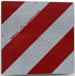markeringsbord lange lading Europa 423x423x1mm rood / wit Klasse 3 folie
