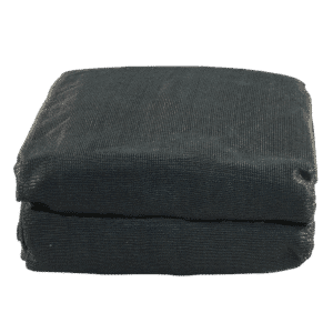 gaaskleed, premium kwaliteit 2500x1600mm PVC, 350 gr/m2 gitzwart RAL 9005