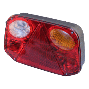 achterlicht  Radex, serie 2800, rechts met achteruitrijlamp, centrale stekkeraansluiting 5-polig