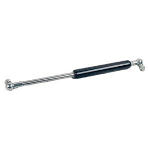 gasdrukveer (G) 14-28 250 640 2100N cilinder staal met standaard lak gitzwart RAL9005 kogelgewricht, radiaal inb. 35