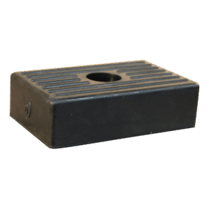 bootkussen rubber zwart 131x81x37mm
