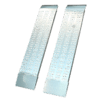 set oprijplaten recht aluminium 1500 x 315 opleglip ( L standaard )