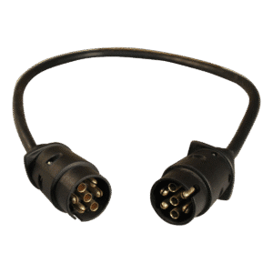 verlengkabel 7 - polig , 0,8m kunststof stekkers