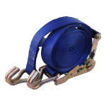 spanband, 2-delig , met ratel en dubbele punthaken blauw 50mm 9000mm Novio cargo