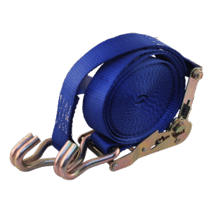 spanband, 2-delig , met ratel en dubbele punthaken blauw 50mm 9000mm Novio cargo