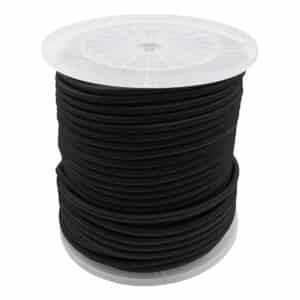 elastische kabel zwart Ø10