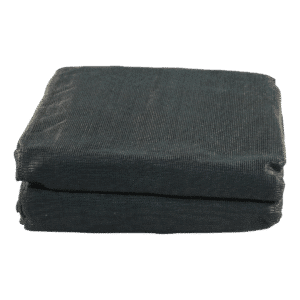 gaaskleed 6300x2400 PE, 180 gr/m2 gitzwart RAL 9005